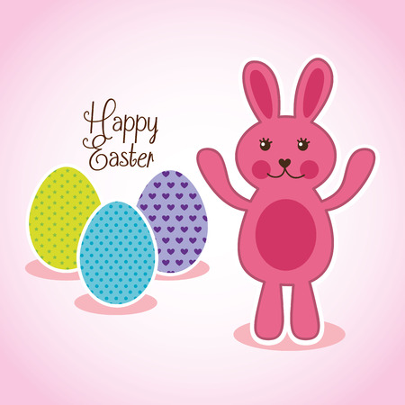 happy easter design, vector illustration eps10 graphicのイラスト素材