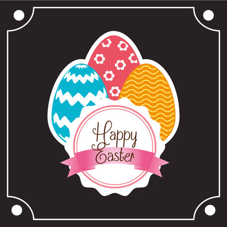 happy easter design, vector illustration eps10 graphicのイラスト素材