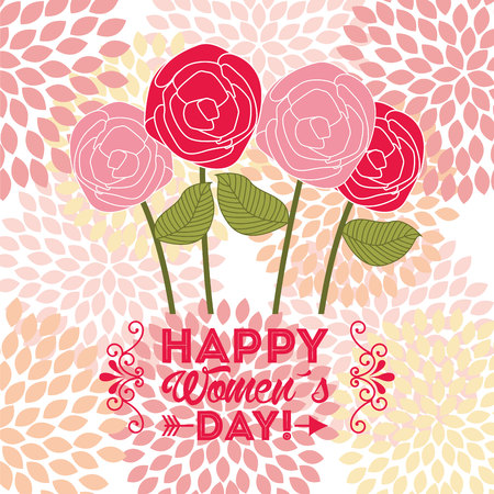 happy womens day design, vector illustration eps10 graphicのイラスト素材