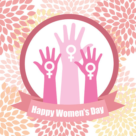 happy womens day design, vector illustration eps10 graphicのイラスト素材