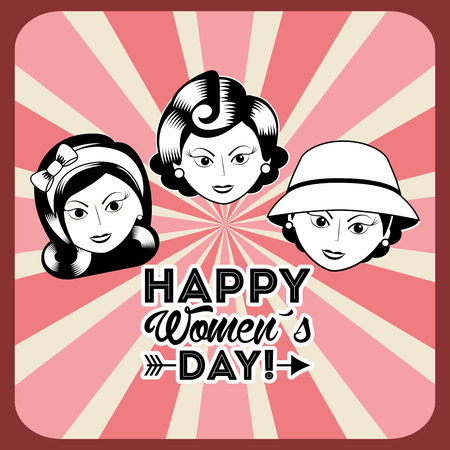 happy womens day design, vector illustration eps10 graphicのイラスト素材