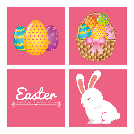 happy easter design, vector illustration eps10 graphicのイラスト素材