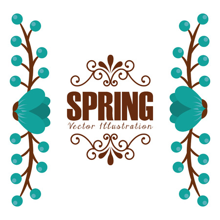 spring season design, vector illustration eps10 graphicのイラスト素材
