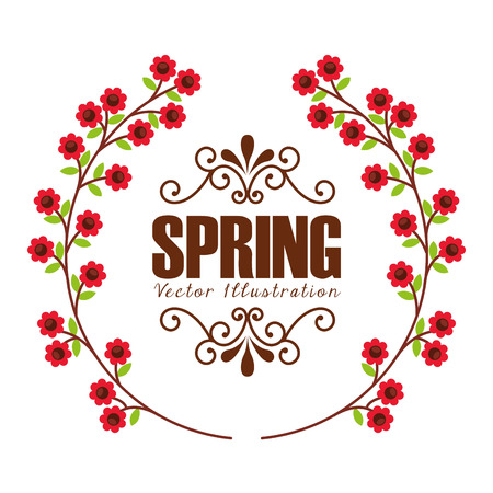 spring season design, vector illustration eps10 graphicのイラスト素材