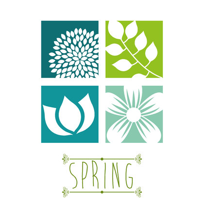 spring season design, vector illustration eps10 graphicのイラスト素材