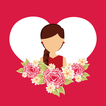 happy womens day design, vector illustration eps10 graphicのイラスト素材