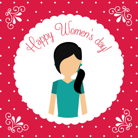 happy womens day design, vector illustration eps10 graphicのイラスト素材