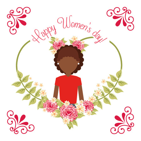 happy womens day design, vector illustration eps10 graphicのイラスト素材