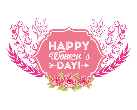 happy womens day design, vector illustration eps10 graphicのイラスト素材