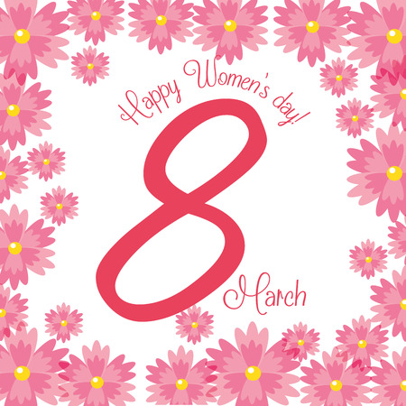 happy womens day design, vector illustration eps10 graphicのイラスト素材