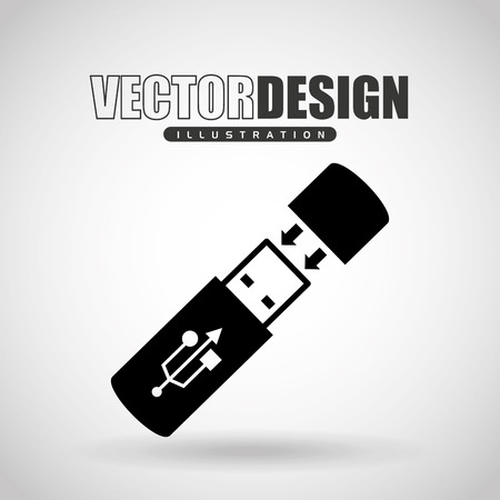 usb plug design, vector illustration eps10 graphicのイラスト素材