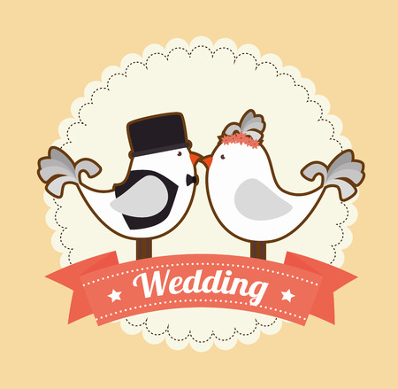 wedding invitation design, vector illustration eps10 graphicのイラスト素材