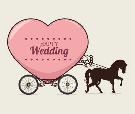 wedding invitation design, vector illustration eps10 graphicのイラスト素材