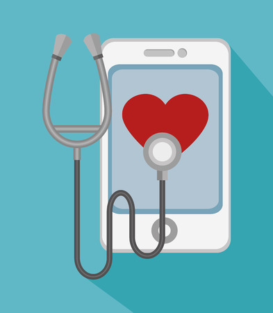 mobile health design, vector illustration eps10 graphicのイラスト素材