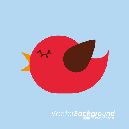 bird icon design, vector illustration eps10 graphicのイラスト素材