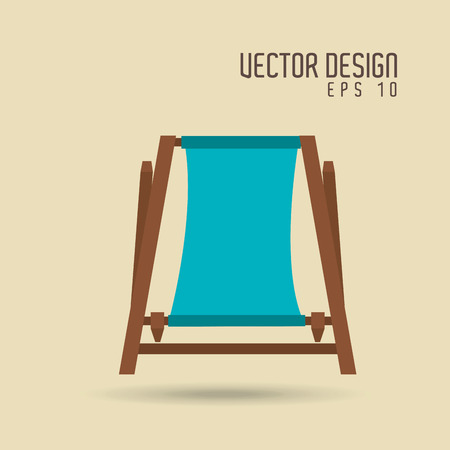 beach icon design, vector illustration eps10 graphicのイラスト素材