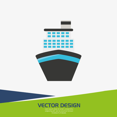 beach icon design, vector illustration eps10 graphicのイラスト素材