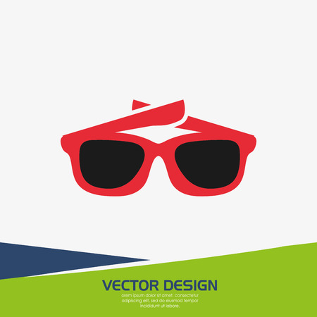 beach icon design, vector illustration eps10 graphicのイラスト素材