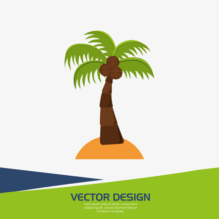 beach icon design, vector illustration eps10 graphicのイラスト素材