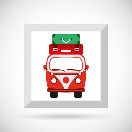 travel flat icon design, vector illustration eps10 graphicのイラスト素材