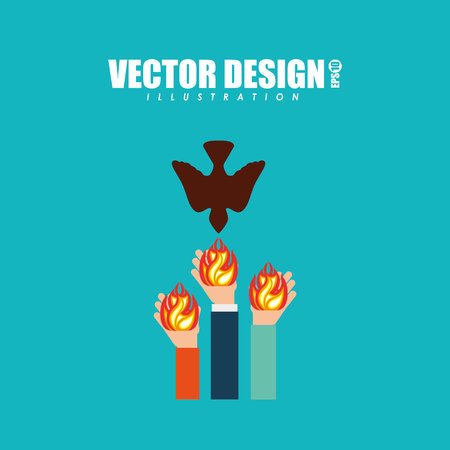 catholic icon design, vector illustration eps10 graphicのイラスト素材