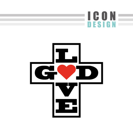catholic icon design, vector illustration eps10 graphicのイラスト素材