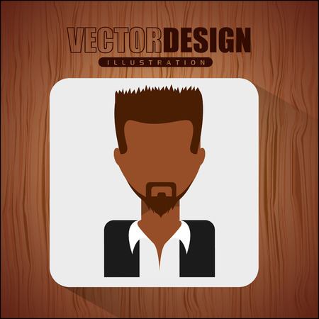 avatar icon design, vector illustration eps10 graphicのイラスト素材