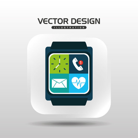 wearable technology design, vector illustration eps10 graphicのイラスト素材
