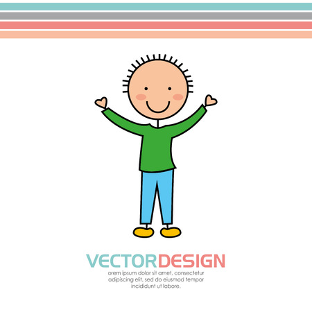 cute kids design, vector illustration eps10 graphicのイラスト素材