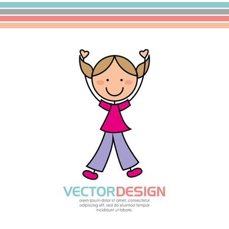 cute kids design, vector illustration eps10 graphicのイラスト素材