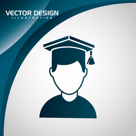 education icon design, vector illustration eps10 graphicのイラスト素材