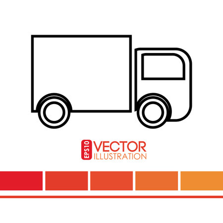 delivery service design, vector illustration eps10 graphicのイラスト素材