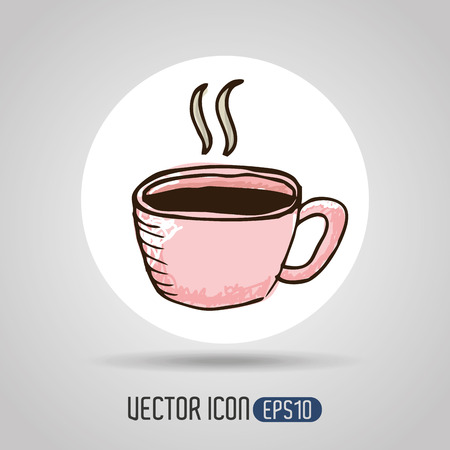 coffee time icon designのイラスト素材