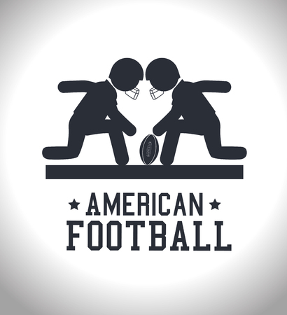 American Football sport game graphic designのイラスト素材