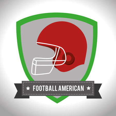 American Football sport game graphic designのイラスト素材