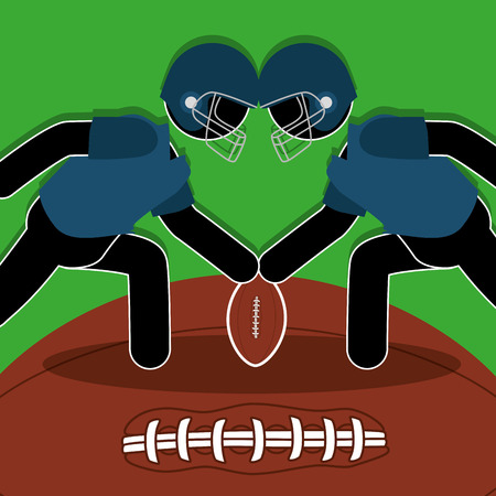 American Football sport game graphic designのイラスト素材