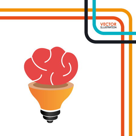 brain storm designのイラスト素材