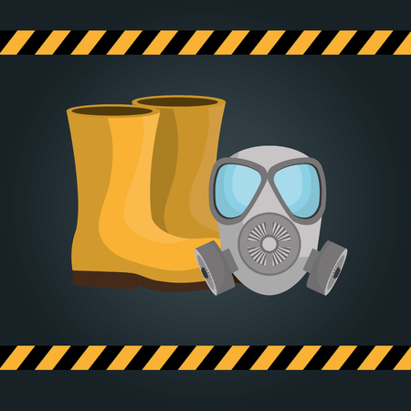 safety equipment design, vector illustration  graphicのイラスト素材