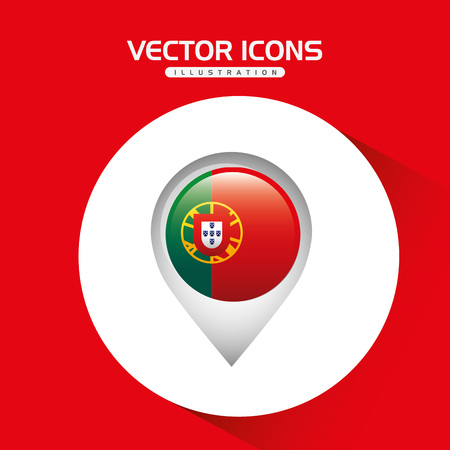 flag icon design, vector illustration  graphicのイラスト素材