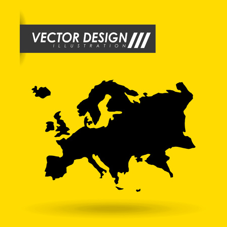 europe map design, vector illustration  graphicのイラスト素材
