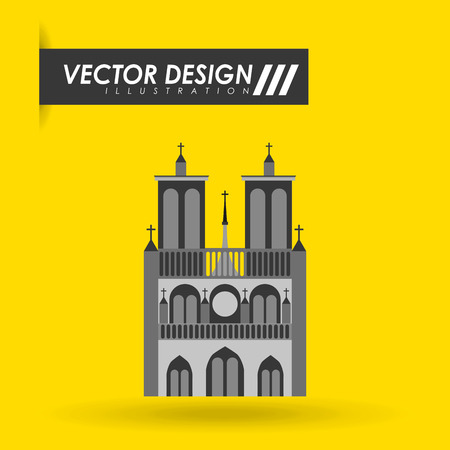 European monument design, vector illustration  graphicのイラスト素材
