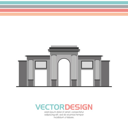 European monument design, vector illustration graphicのイラスト素材