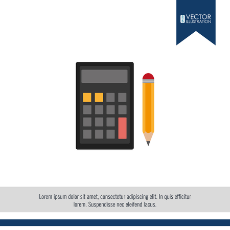 calculator icon design, vector illustration  graphicのイラスト素材