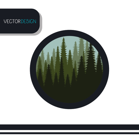 Nature icon design, vector illustration  graphicのイラスト素材
