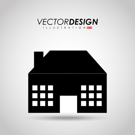 building icon design, vector illustration eps10 graphicのイラスト素材