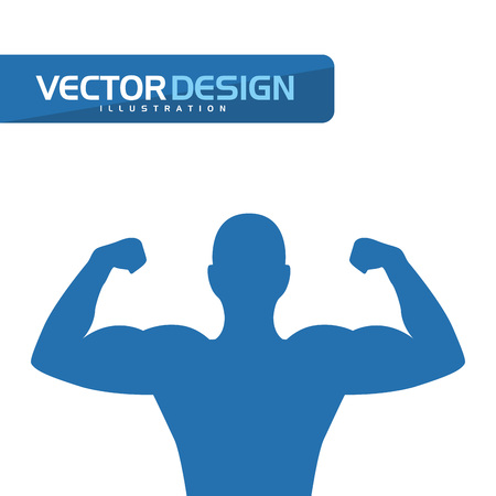 fitness sport design, vector illustration eps10 graphicのイラスト素材