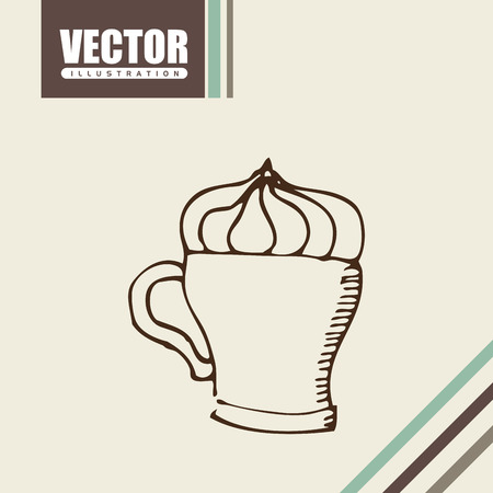 delicious coffee design, vector illustration eps10 graphicのイラスト素材