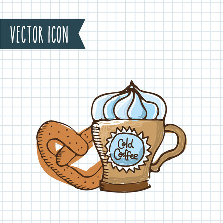 delicious coffee design, vector illustration eps10 graphicのイラスト素材
