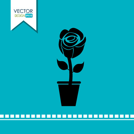 flower icon design, vector illustration eps10 graphicのイラスト素材
