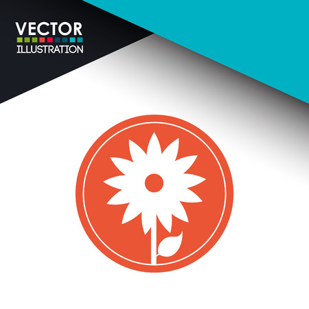 flower icon design, vector illustration eps10 graphicのイラスト素材